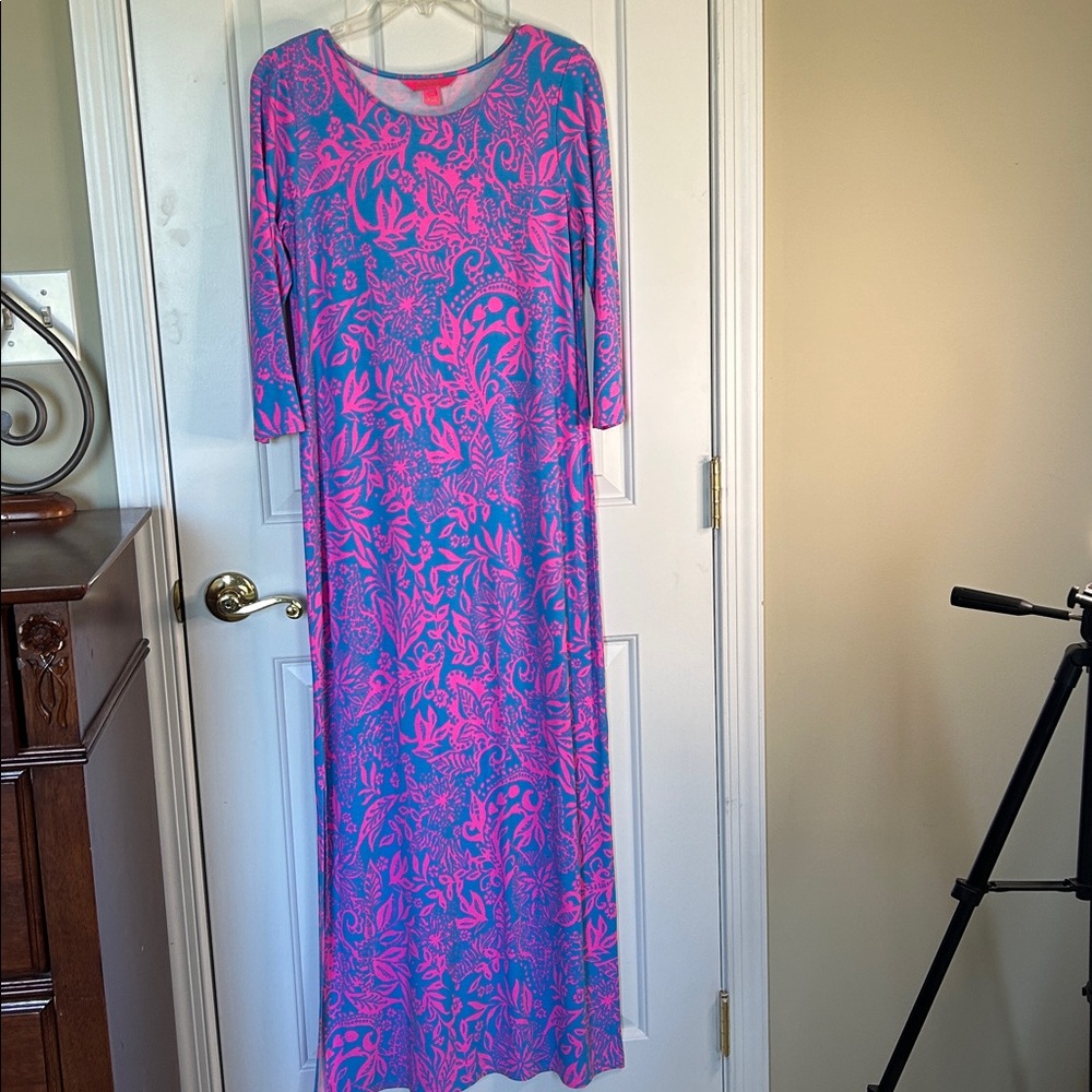 Lilly Pulitzer Pink and Blue Floral Top